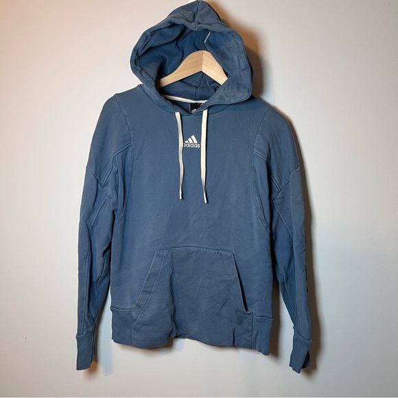 Adidas Men’s Hoodie size S Altered Blue Sweatshirt Fleece Pullover - Picture 3 of 8